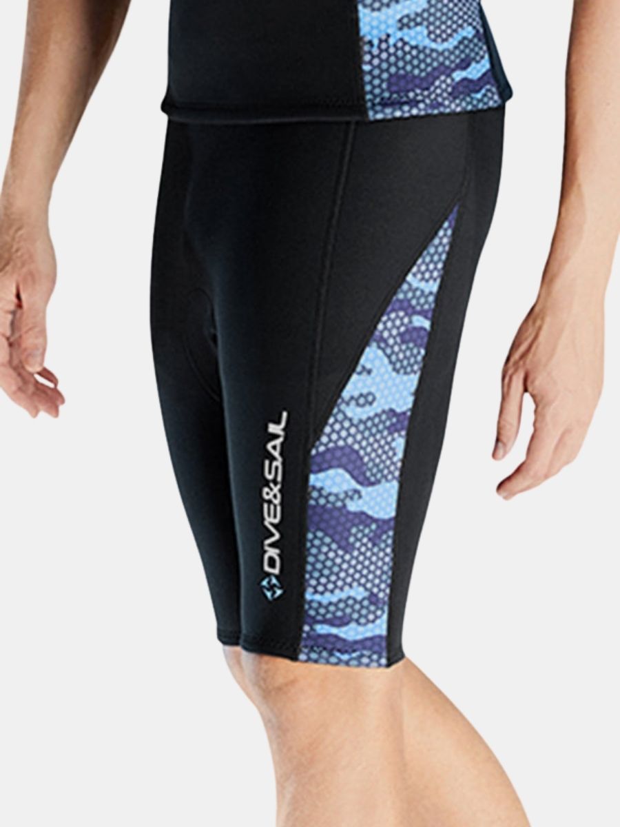 Men's Warm And Protective Split 2mm Scuba Diving Shorts