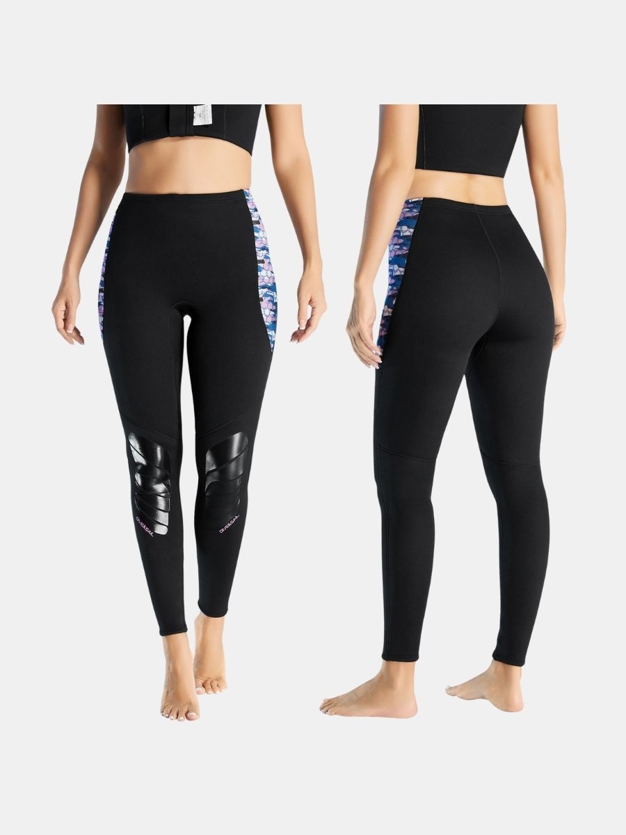 Women's Camouflage Warm And Protective Split 2mm Scuba Diving Pants